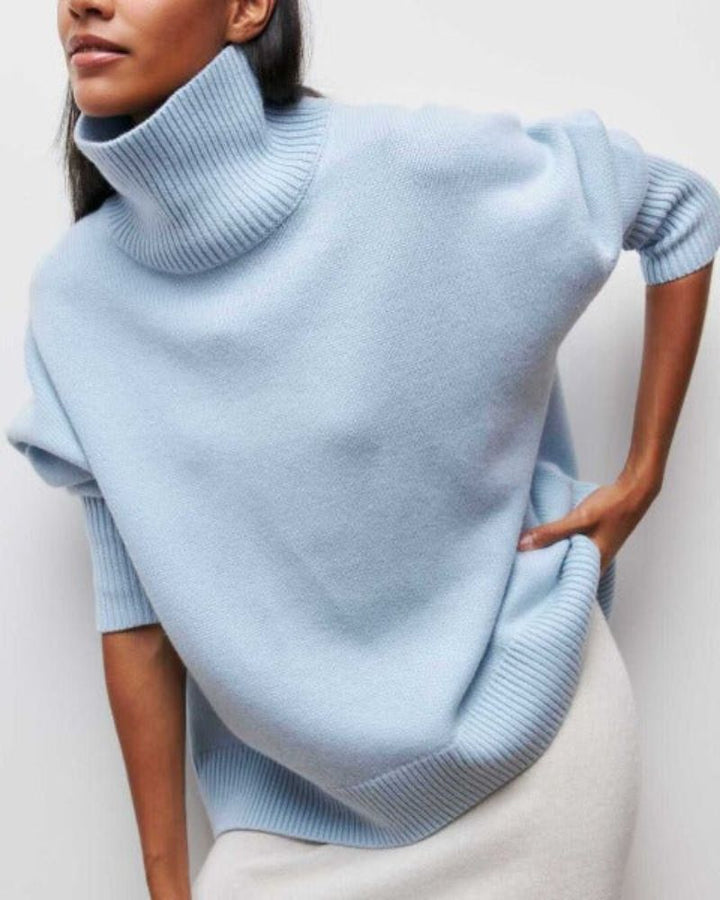 Leonie – High-Neck Knit Sweater