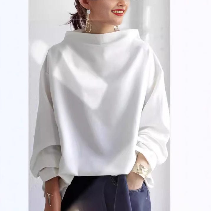 Linda- High-Neck Soft Knit Top