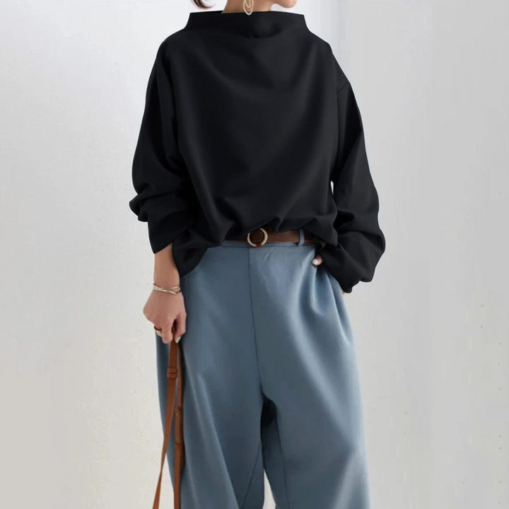 Linda- High-Neck Soft Knit Top