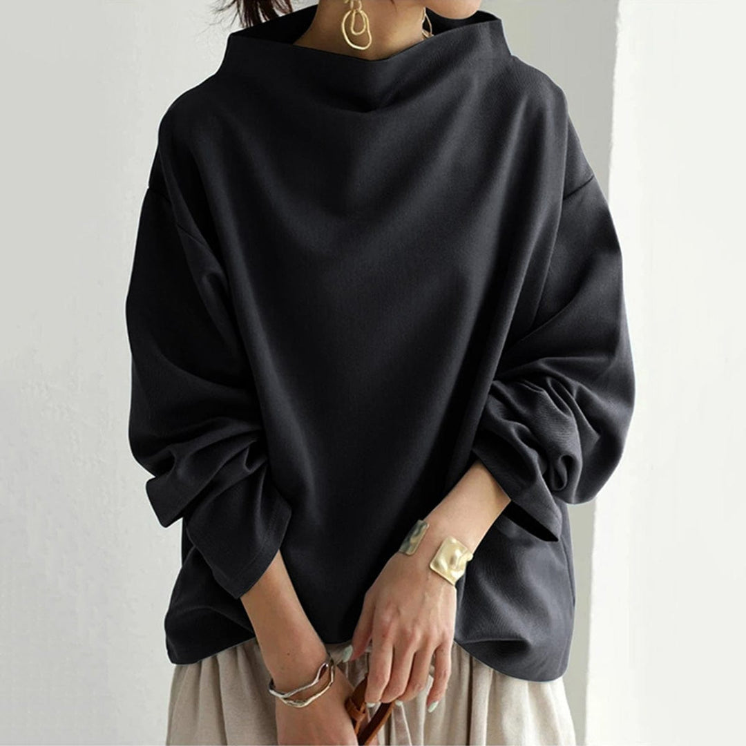 Linda- High-Neck Soft Knit Top