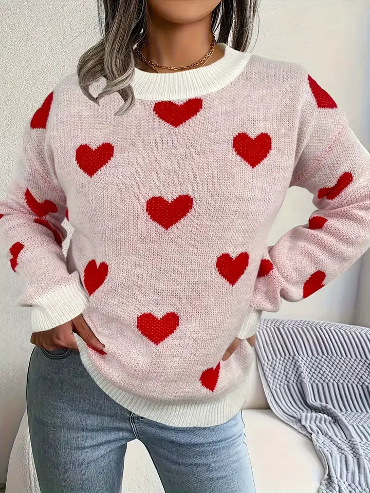 Valentina – The Heart Knit Sweater