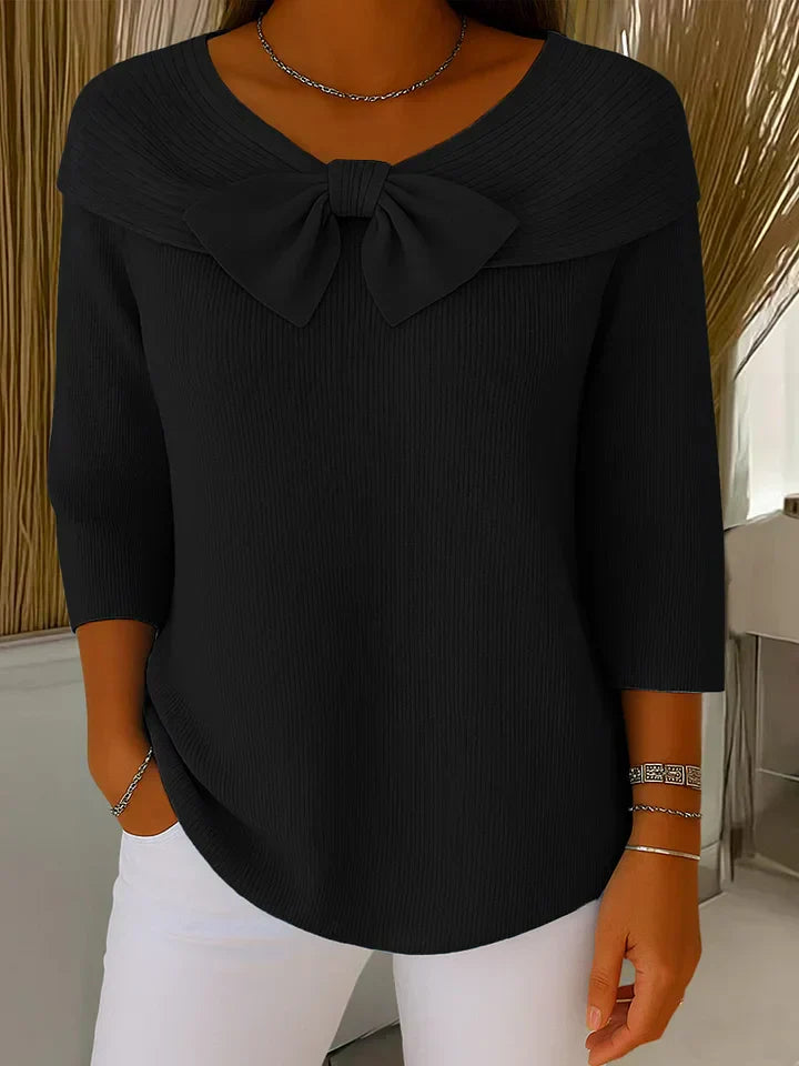 Demi – The Bow Detail Knit Top