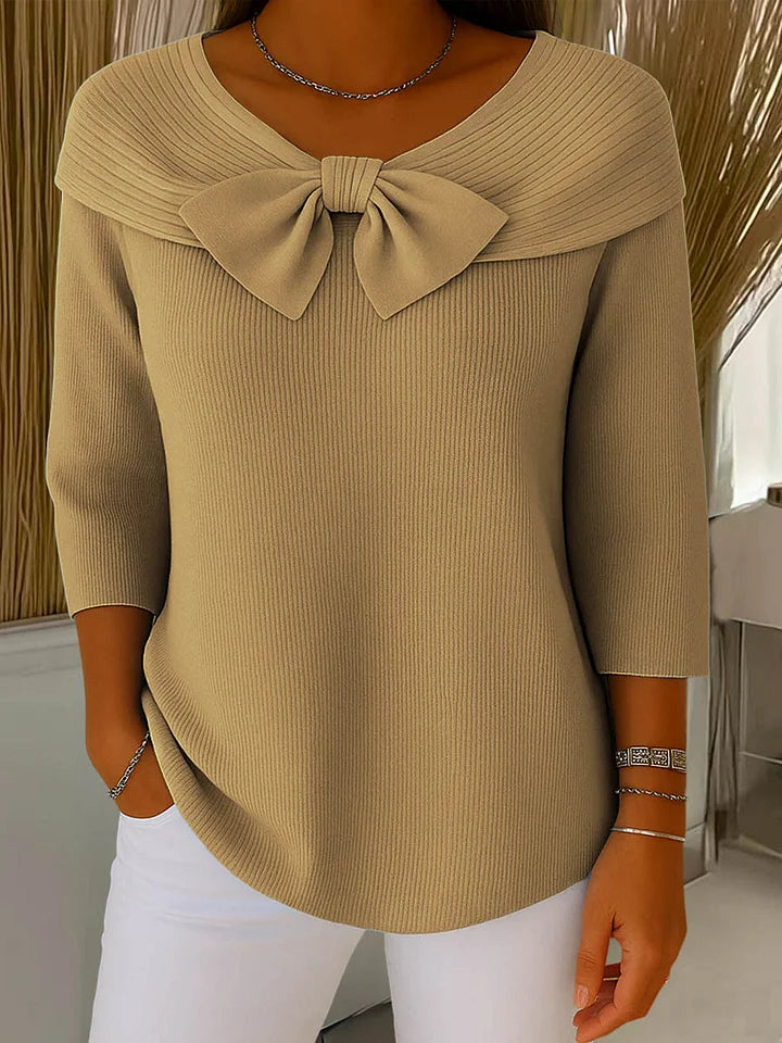 Demi – The Bow Detail Knit Top
