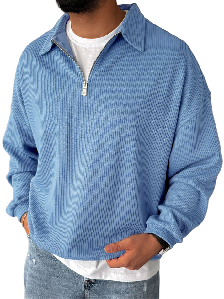 Racel | Zip Up Long Sleeve Sweater