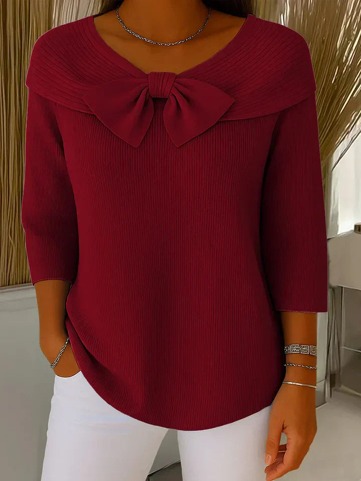 Demi – The Bow Detail Knit Top