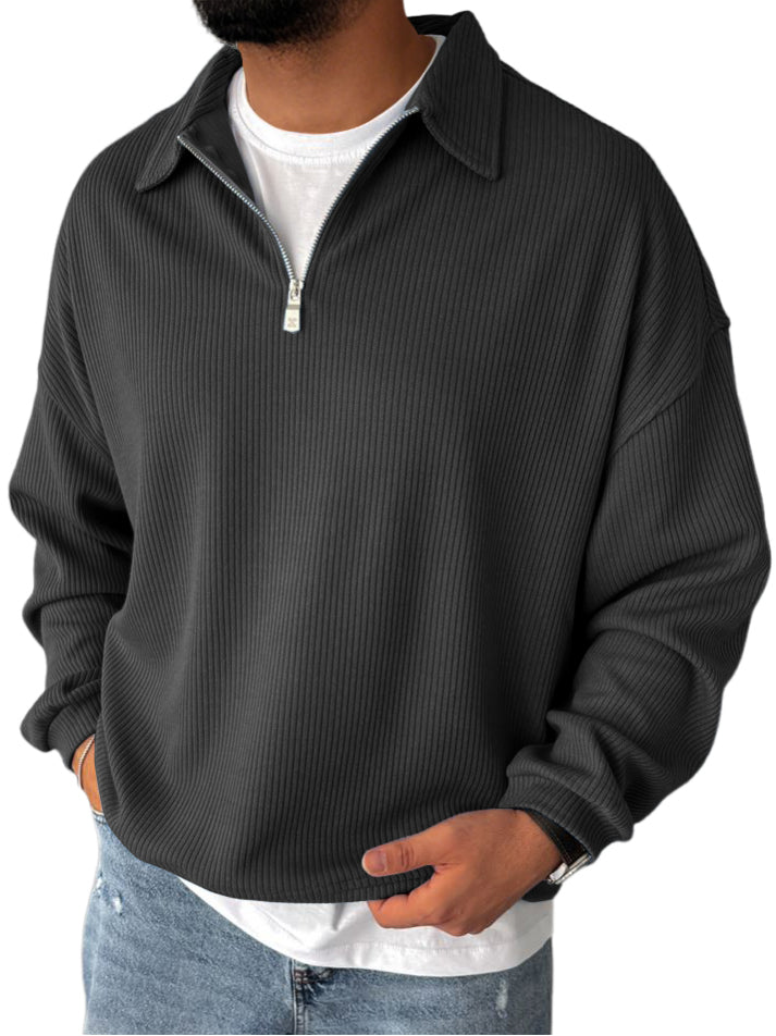 Racel | Zip Up Long Sleeve Sweater