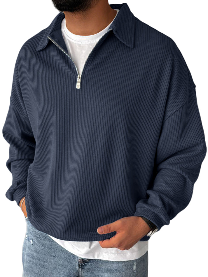 Racel | Zip Up Long Sleeve Sweater