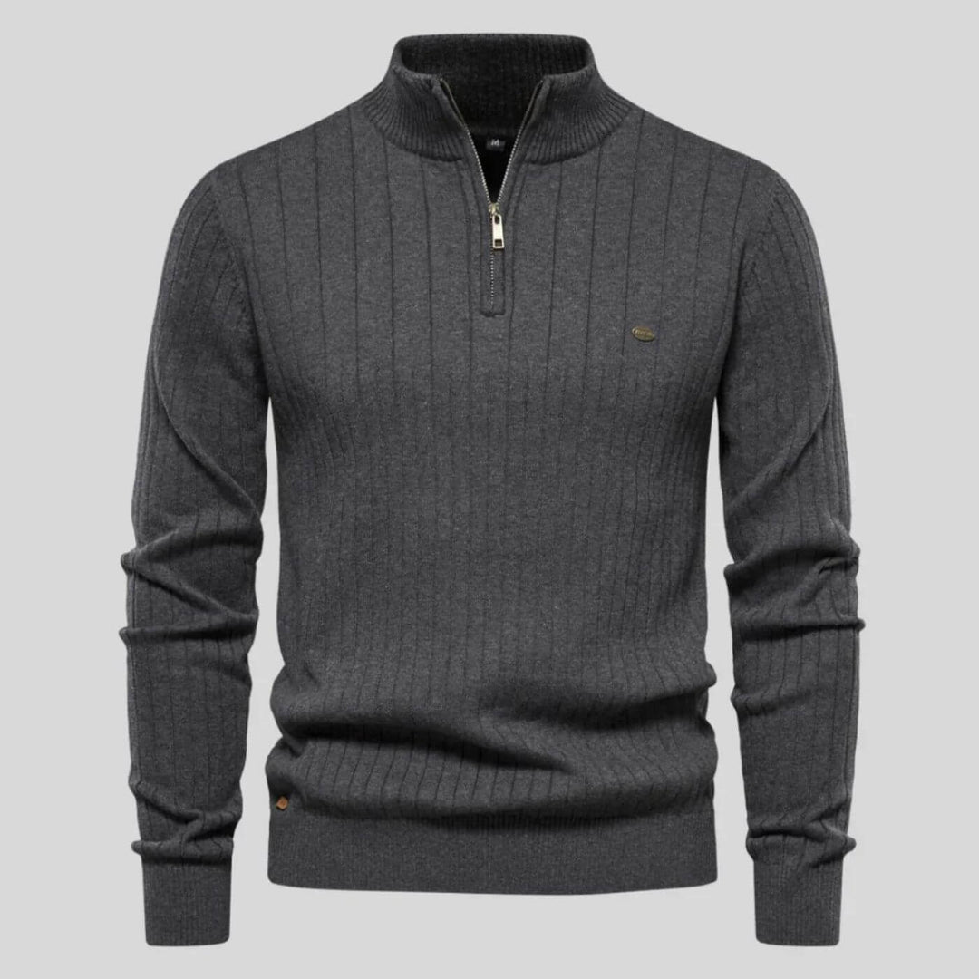 Asher | Refined Comfort Ribbed Sweater