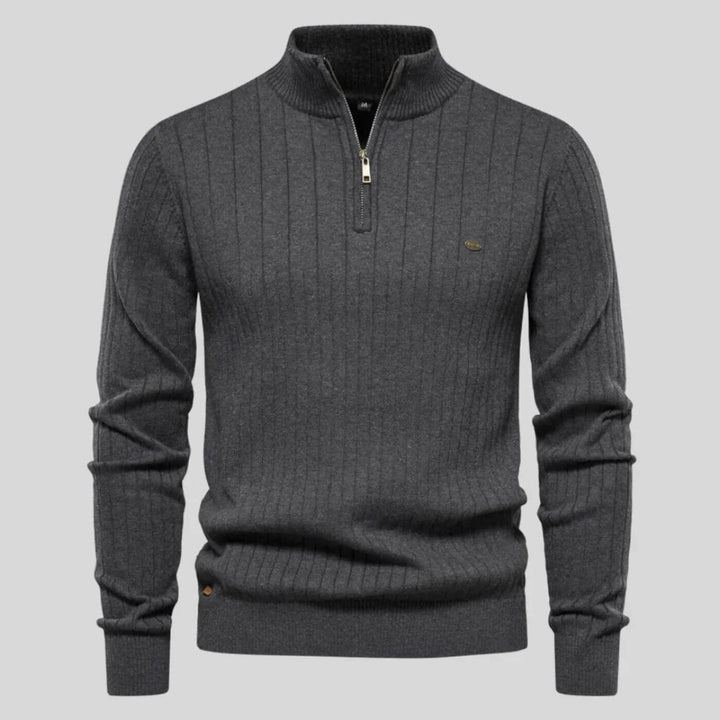 Asher | Refined Comfort Ribbed Sweater