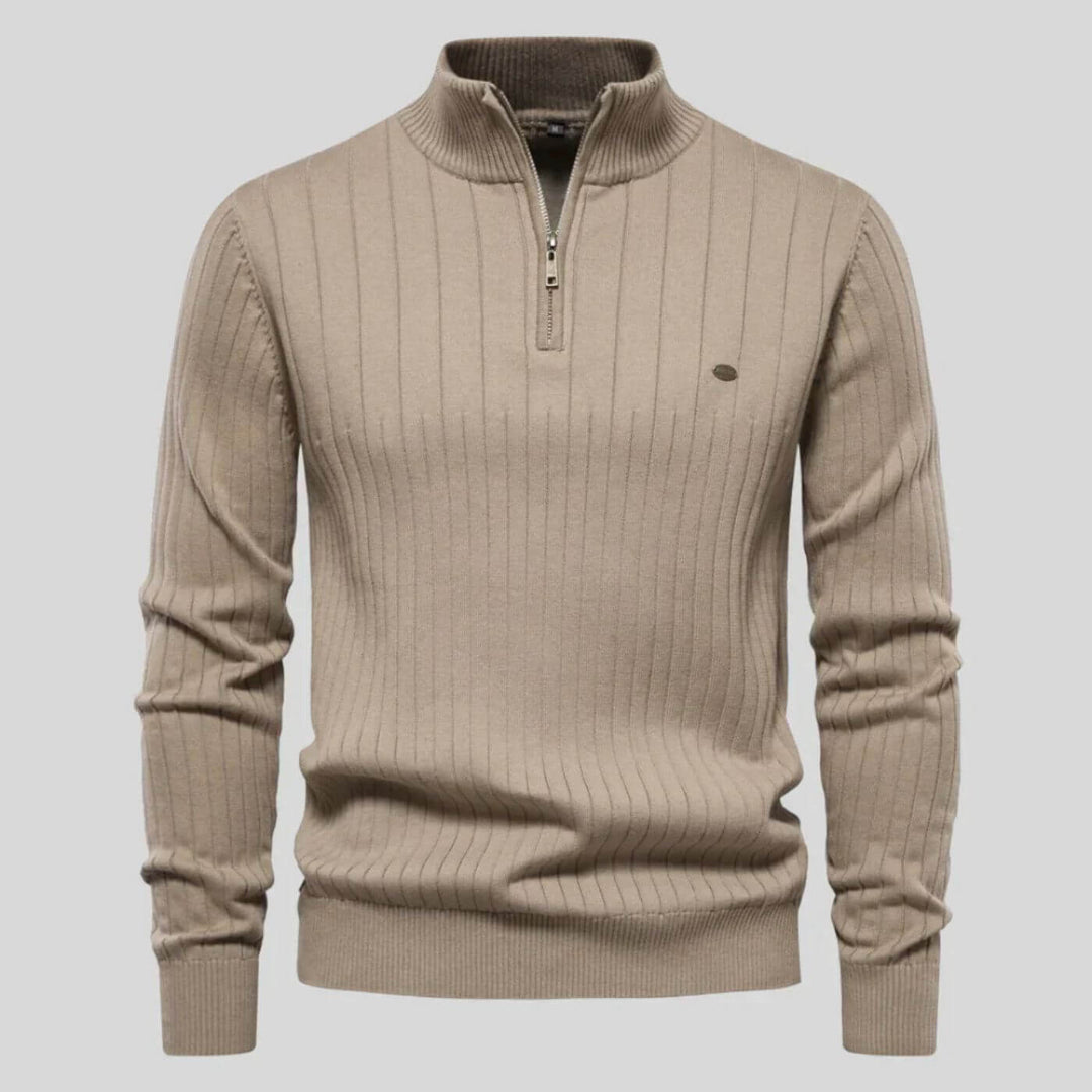 Asher | Refined Comfort Ribbed Sweater