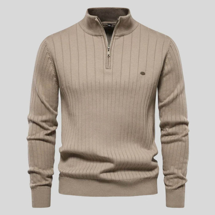 Asher | Refined Comfort Ribbed Sweater