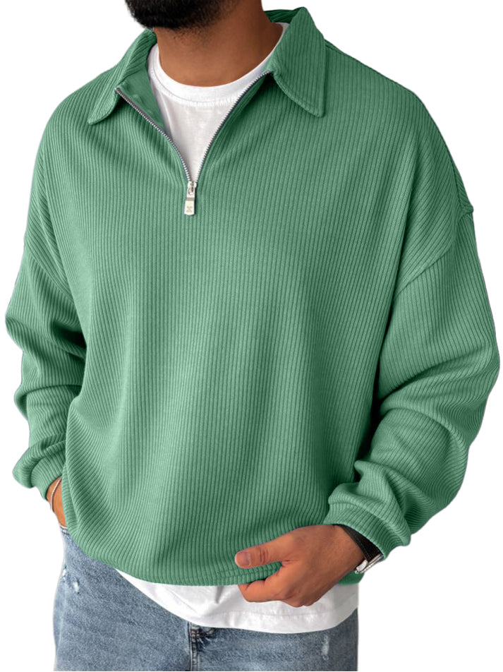 Racel | Zip Up Long Sleeve Sweater