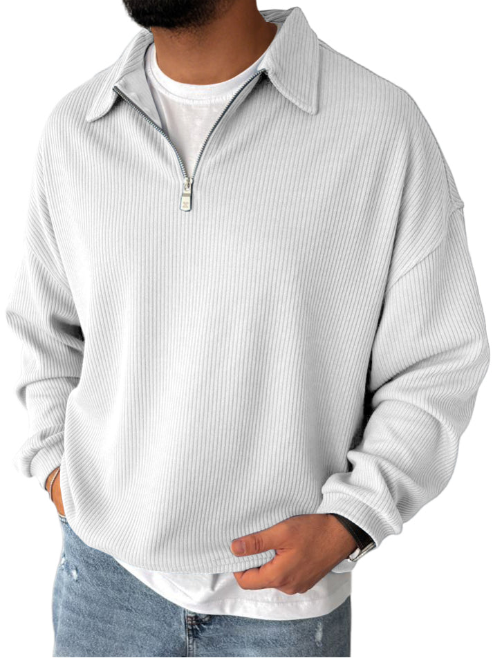 Racel | Zip Up Long Sleeve Sweater