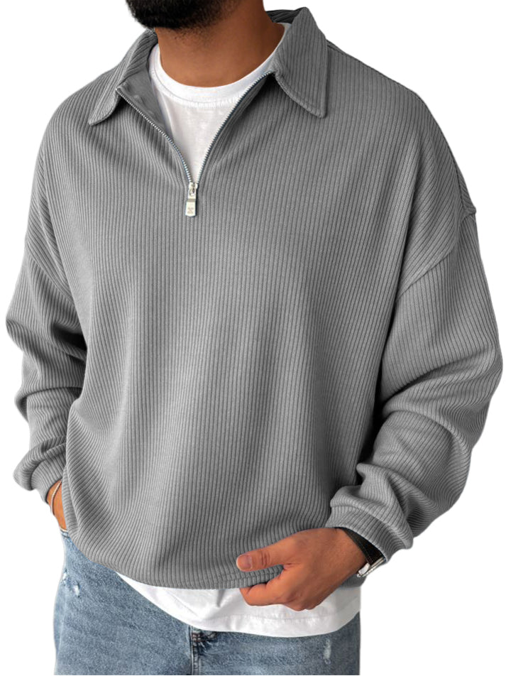 Racel | Zip Up Long Sleeve Sweater