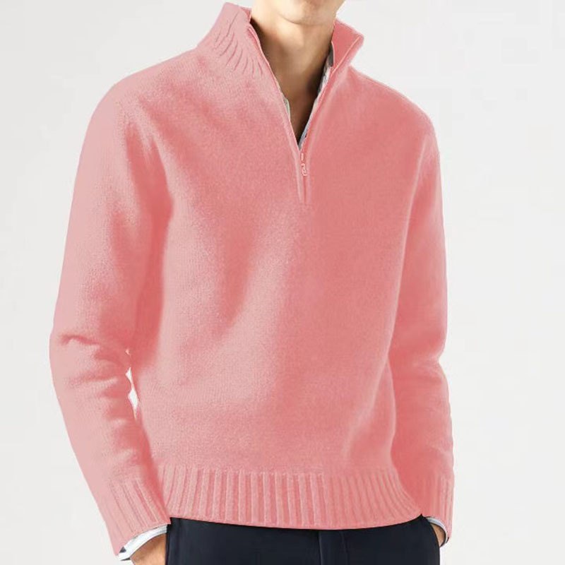 Vance | Stand Collar Half-Zip Sweater