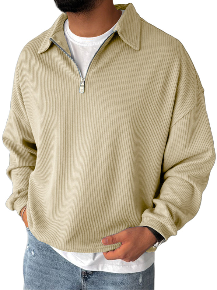 Racel | Zip Up Long Sleeve Sweater